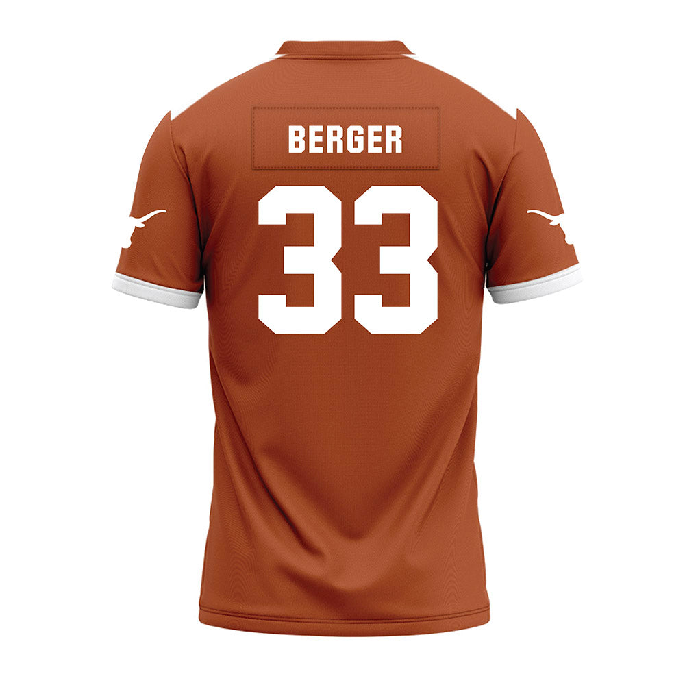 Texas - NCAA Football : Carson Berger - Premium Football Jersey-1