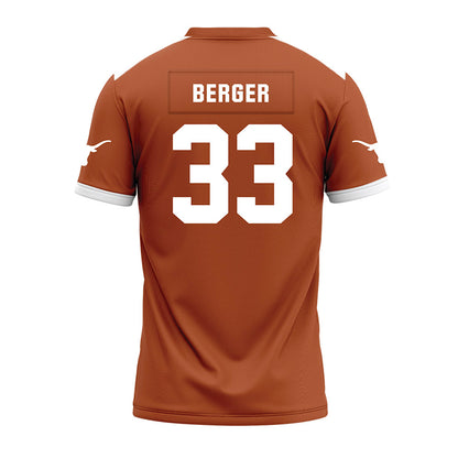 Texas - NCAA Football : Carson Berger - Premium Football Jersey-1