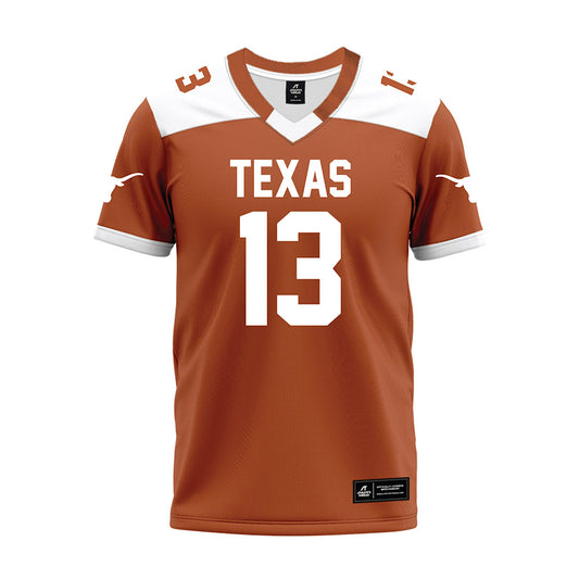 Texas - NCAA Football : Kohen Brown - Premium Football Jersey-0