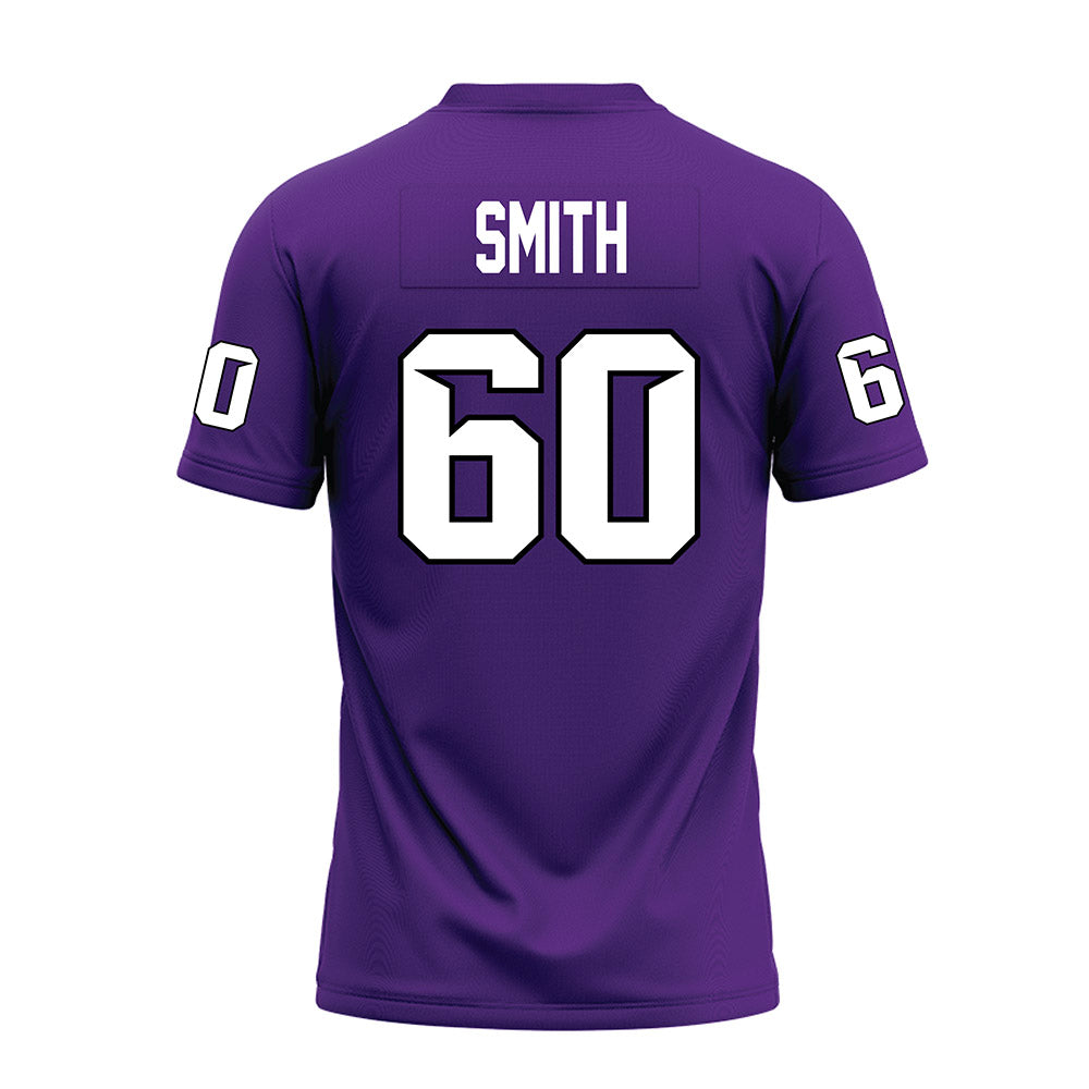 Tarleton State - NCAA Football : Hunter Smith - Purple Premium Football Jersey-1