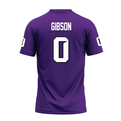 Tarleton State - NCAA Football : Maasai Gibson - Purple Premium Football Jersey-1