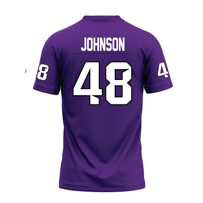 Tarleton State - NCAA Football : Broderick Johnson - Purple Premium Football Jersey-1