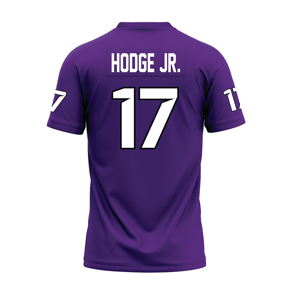 Tarleton State - NCAA Football : Michael Hodge Jr. - Purple Premium Football Jersey-1