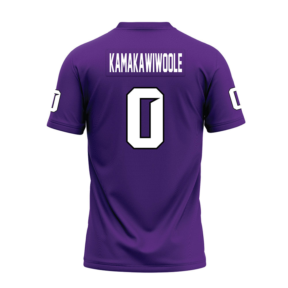 Tarleton State - NCAA Football : Kaunaoa Kamakawiwoole - Purple Premium Football Jersey-1
