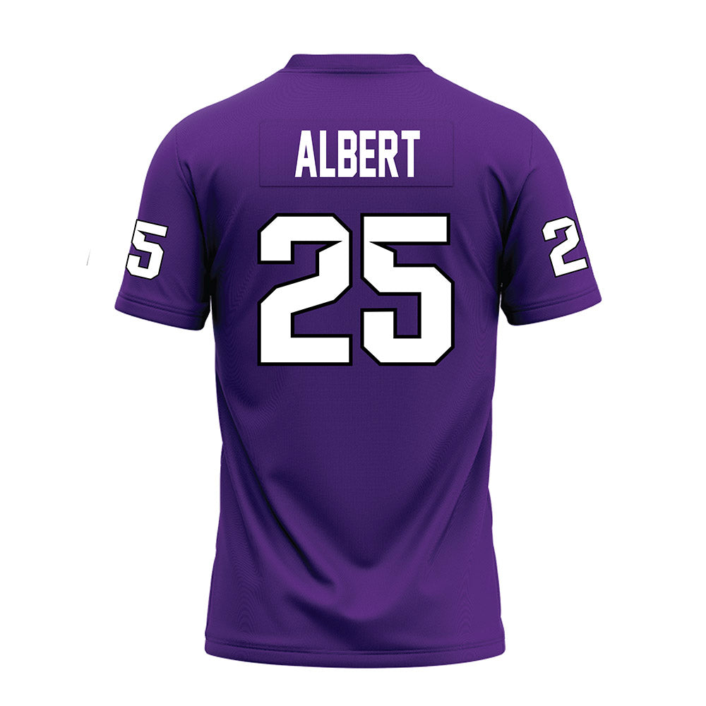 Tarleton State - NCAA Football : Steve Albert - Purple Premium Football Jersey