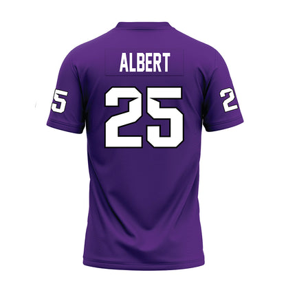 Tarleton State - NCAA Football : Steve Albert - Purple Premium Football Jersey