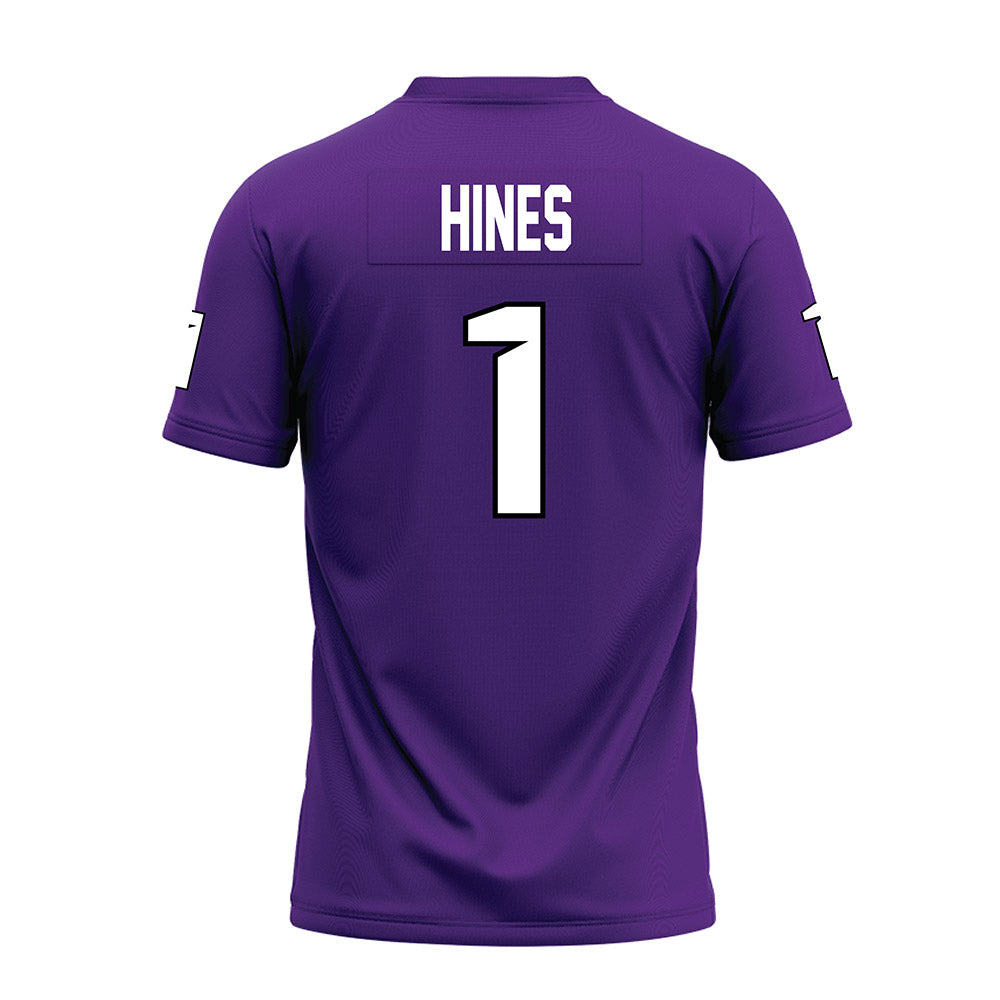 Tarleton State - NCAA Football : Tylan Hines - Purple Premium Football Jersey-1