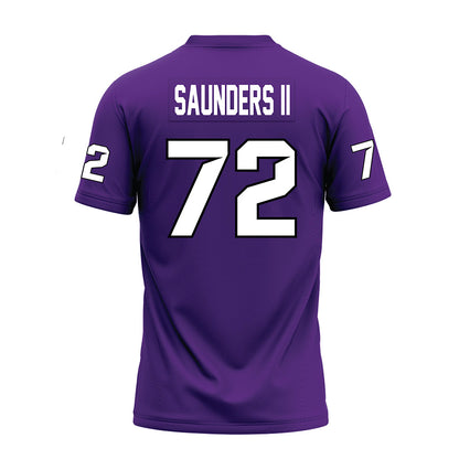 Tarleton State - NCAA Football : Terrance Saunders II - Purple Premium Football Jersey-1
