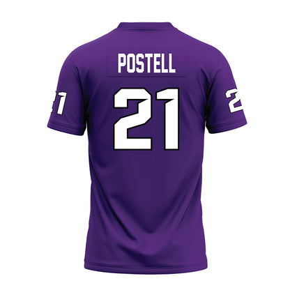 Tarleton State - NCAA Football : Jeremiah Postell - Purple Premium Football Jersey-1