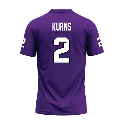 Tarleton State - NCAA Football : Kasyus Kurns - Purple Premium Football Jersey