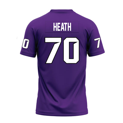 Tarleton State - NCAA Football : Antonio Heath - Purple Premium Football Jersey-1
