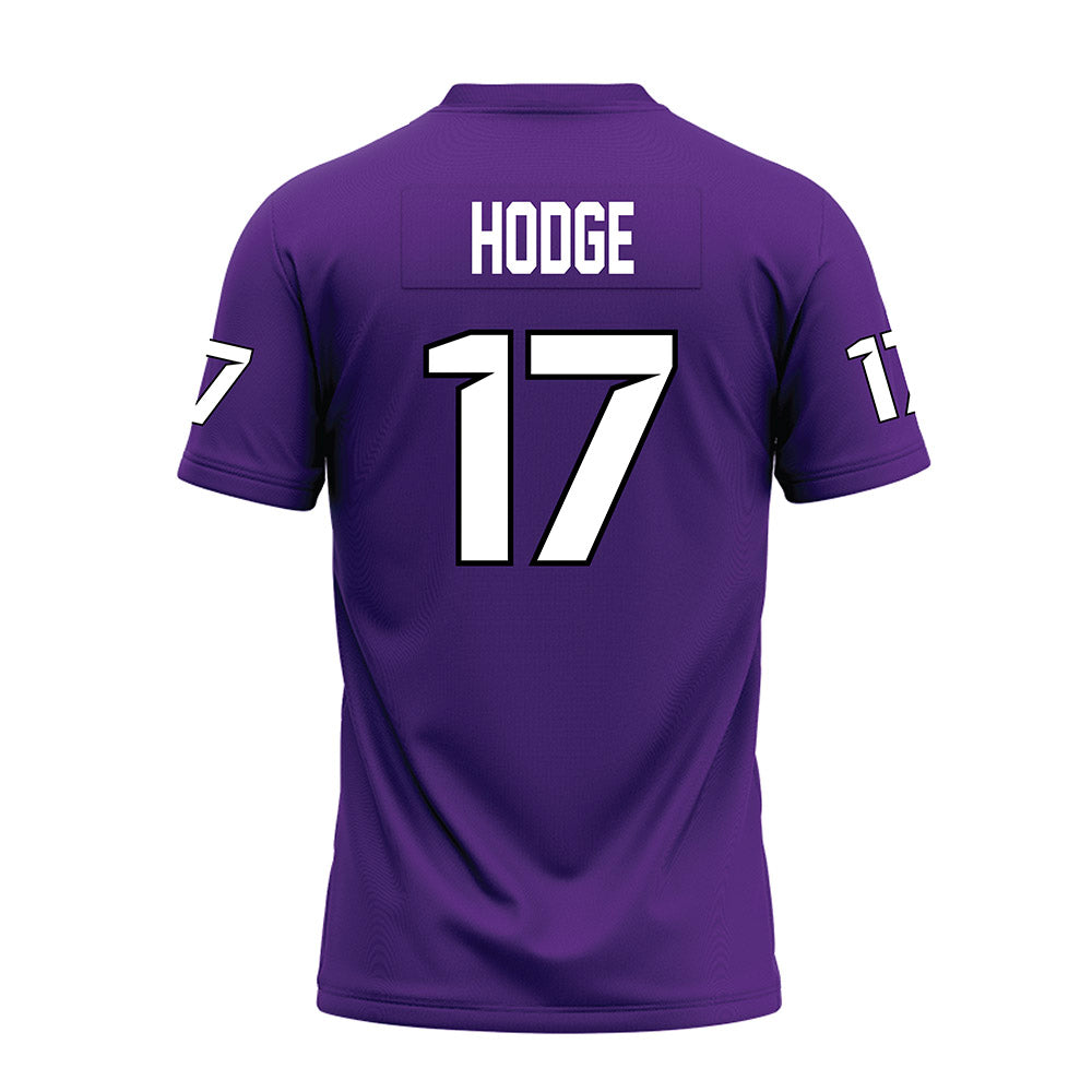 Tarleton State - NCAA Football : Michael Hodge - Purple Premium Football Jersey-1