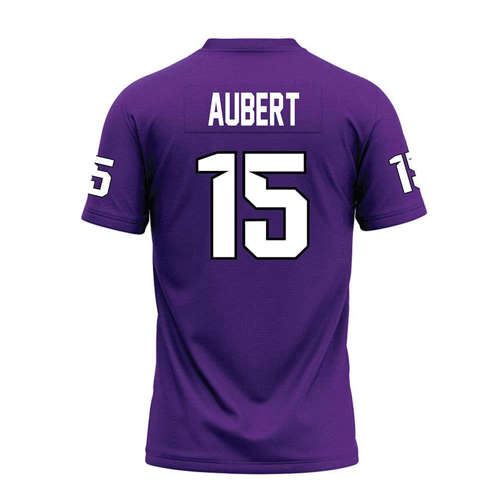 Tarleton State - NCAA Football : Jadan Aubert - Purple Premium Football Jersey-1