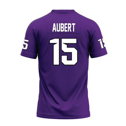 Tarleton State - NCAA Football : Jadan Aubert - Purple Premium Football Jersey-1