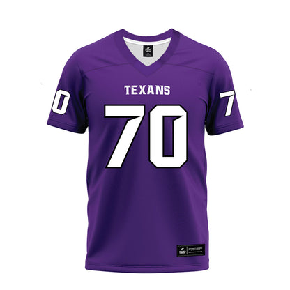 Tarleton State - NCAA Football : Antonio Heath - Purple Premium Football Jersey-0