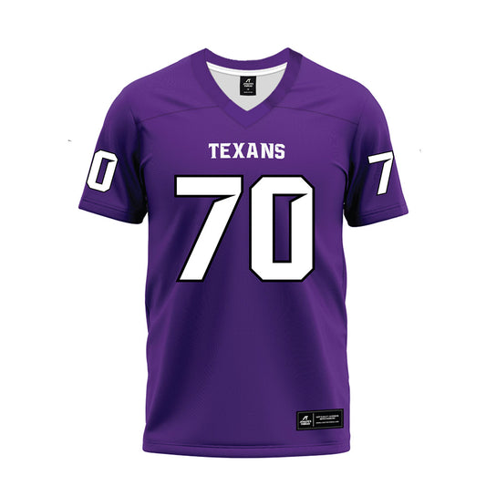 Tarleton State - NCAA Football : Antonio Heath - Purple Premium Football Jersey-0