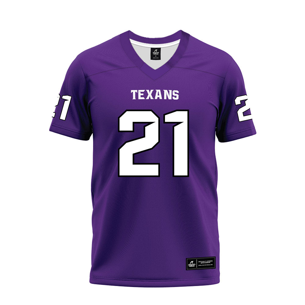 Tarleton State - NCAA Football : Jeremiah Postell - Purple Premium Football Jersey-0