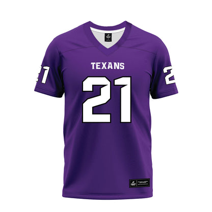 Tarleton State - NCAA Football : Jeremiah Postell - Purple Premium Football Jersey-0