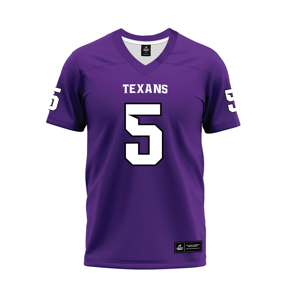 Tarleton State - NCAA Football : Dabari Hawkins - Purple Premium Football Jersey-0