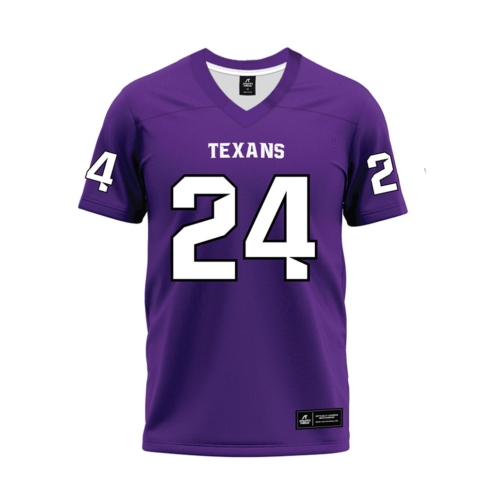 Tarleton State - NCAA Football : CJ Spellmeier - Purple Premium Football Jersey-0