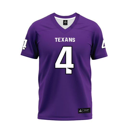 Tarleton State - NCAA Football : Omar Emmons - Purple Premium Football Jersey-0