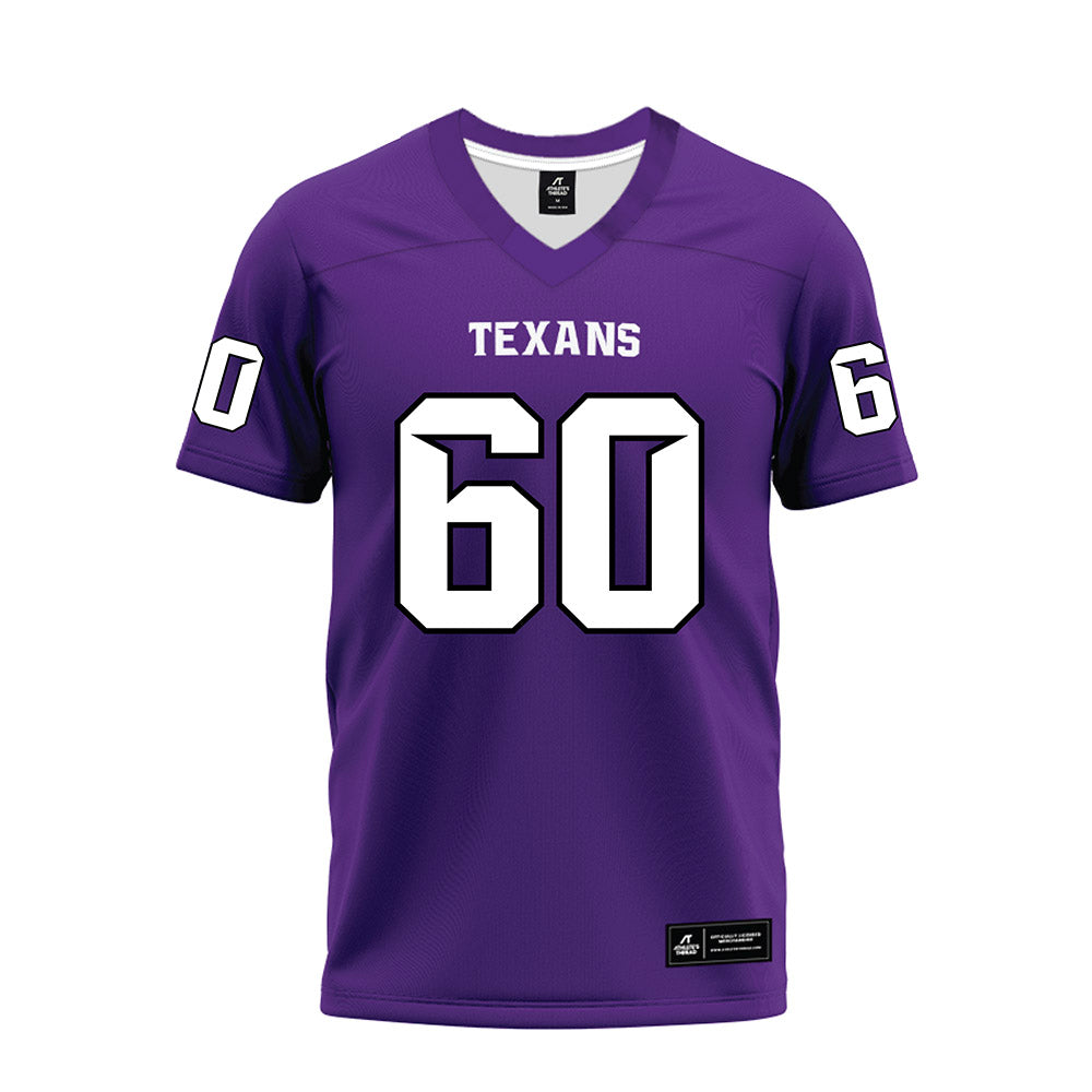 Tarleton State - NCAA Football : Hunter Smith - Purple Premium Football Jersey-0