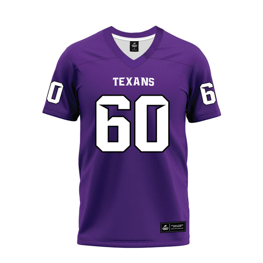 Tarleton State - NCAA Football : Hunter Smith - Purple Premium Football Jersey-0