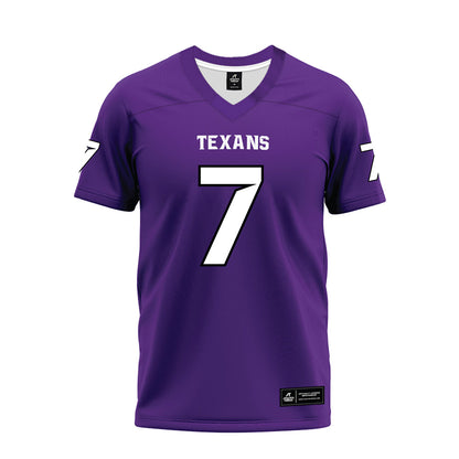 Tarleton State - NCAA Football : David Spruiells - Purple Premium Football Jersey-0