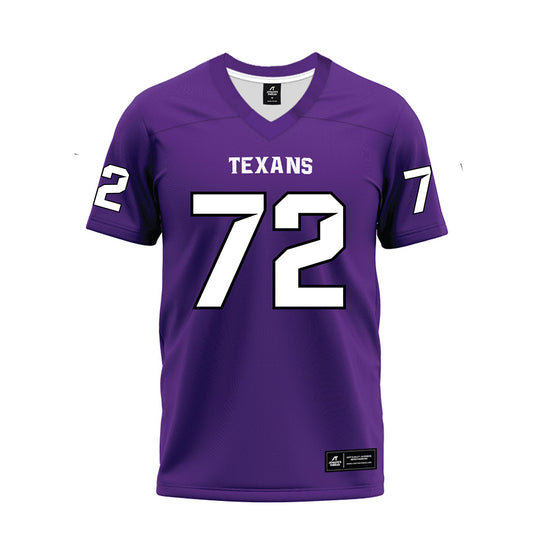 Tarleton State - NCAA Football : Terrance Saunders II - Purple Premium Football Jersey-0