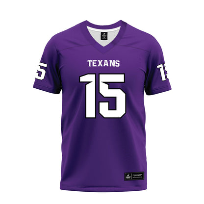 Tarleton State - NCAA Football : Jadan Aubert - Purple Premium Football Jersey-0