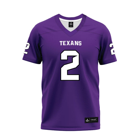 Tarleton State - NCAA Football : Kasyus Kurns - Purple Premium Football Jersey