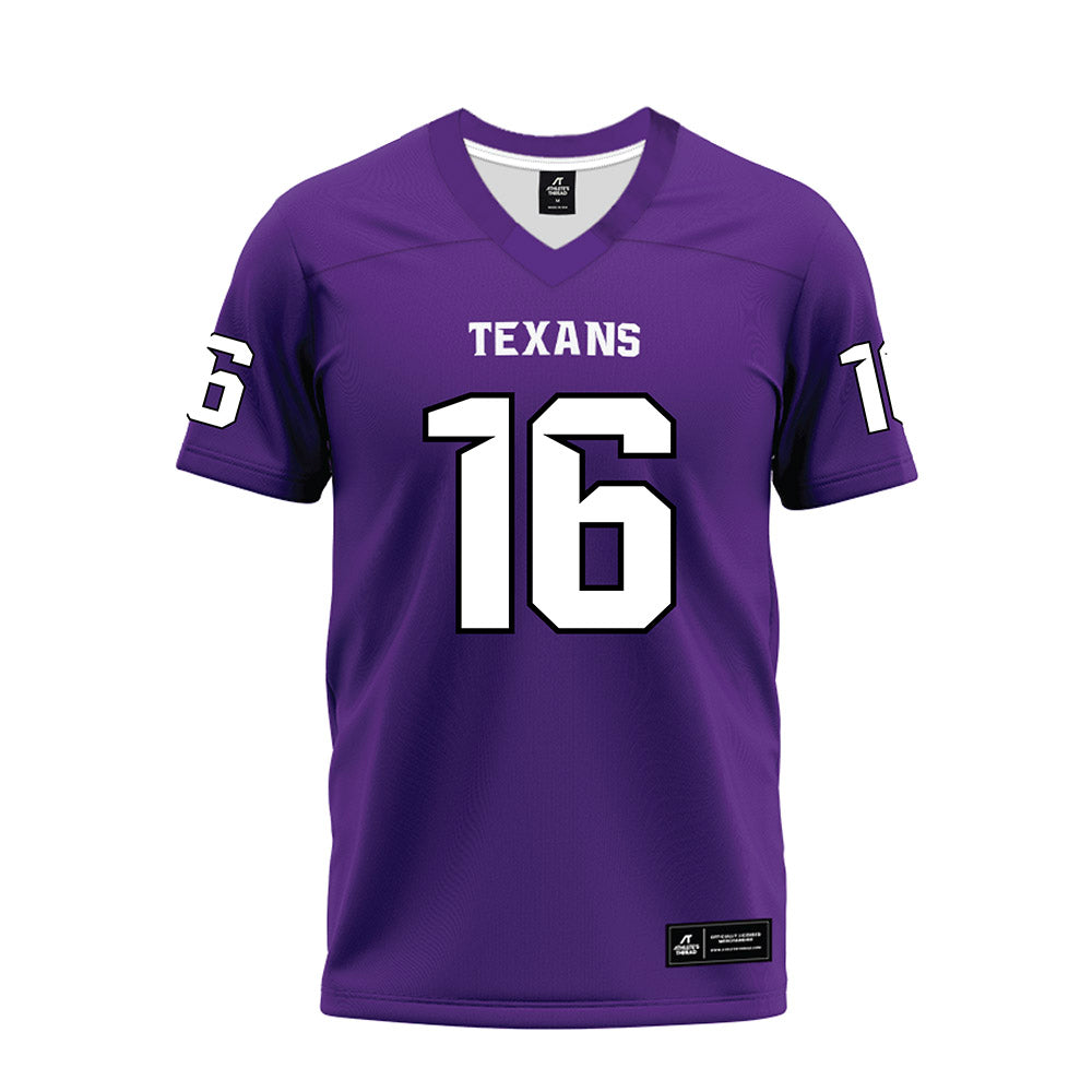 Tarleton State - NCAA Football : AJ Owens - Purple Premium Football Jersey-0