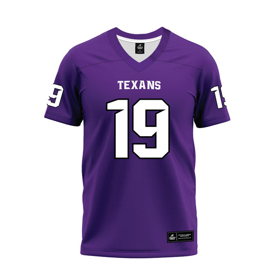 Tarleton State - NCAA Football : Trevon West - Purple Premium Football Jersey-0