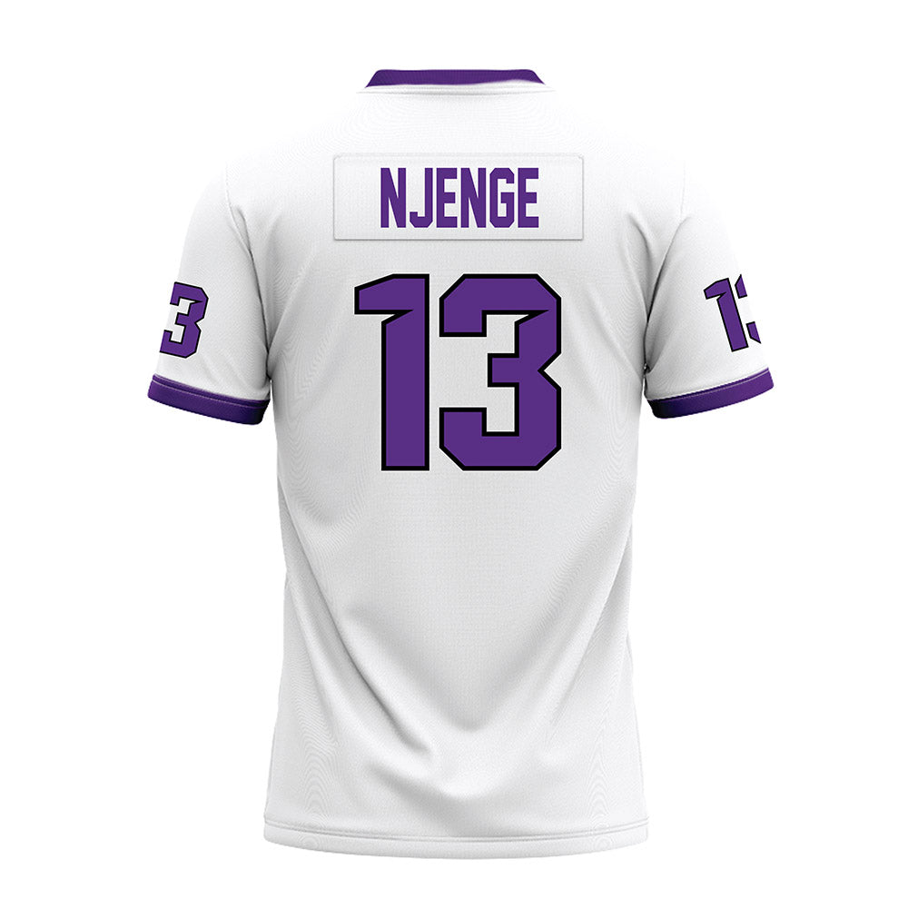Tarleton State - NCAA Football : Pius Njenge - White Premium Football Jersey-1