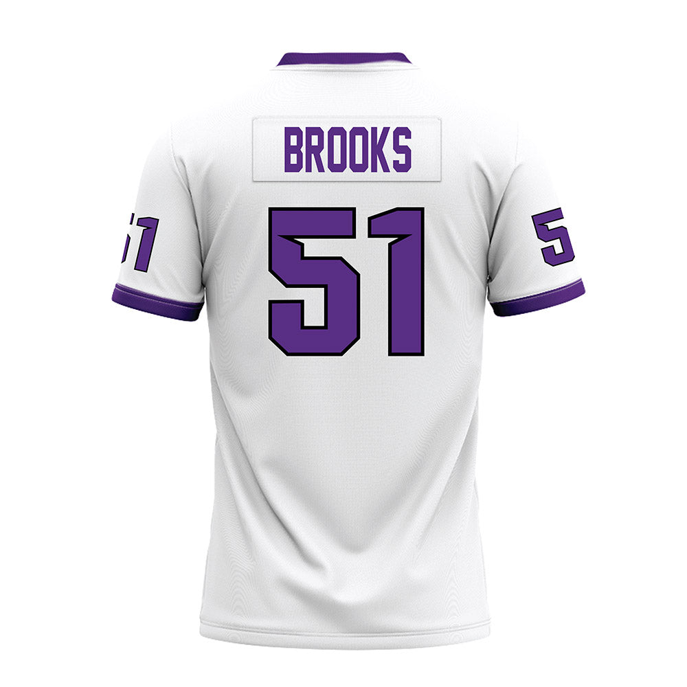 Tarleton State - NCAA Football : Dillon Brooks - White Premium Football Jersey