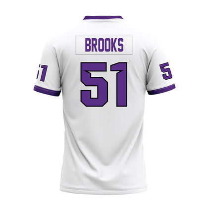Tarleton State - NCAA Football : Dillon Brooks - White Premium Football Jersey