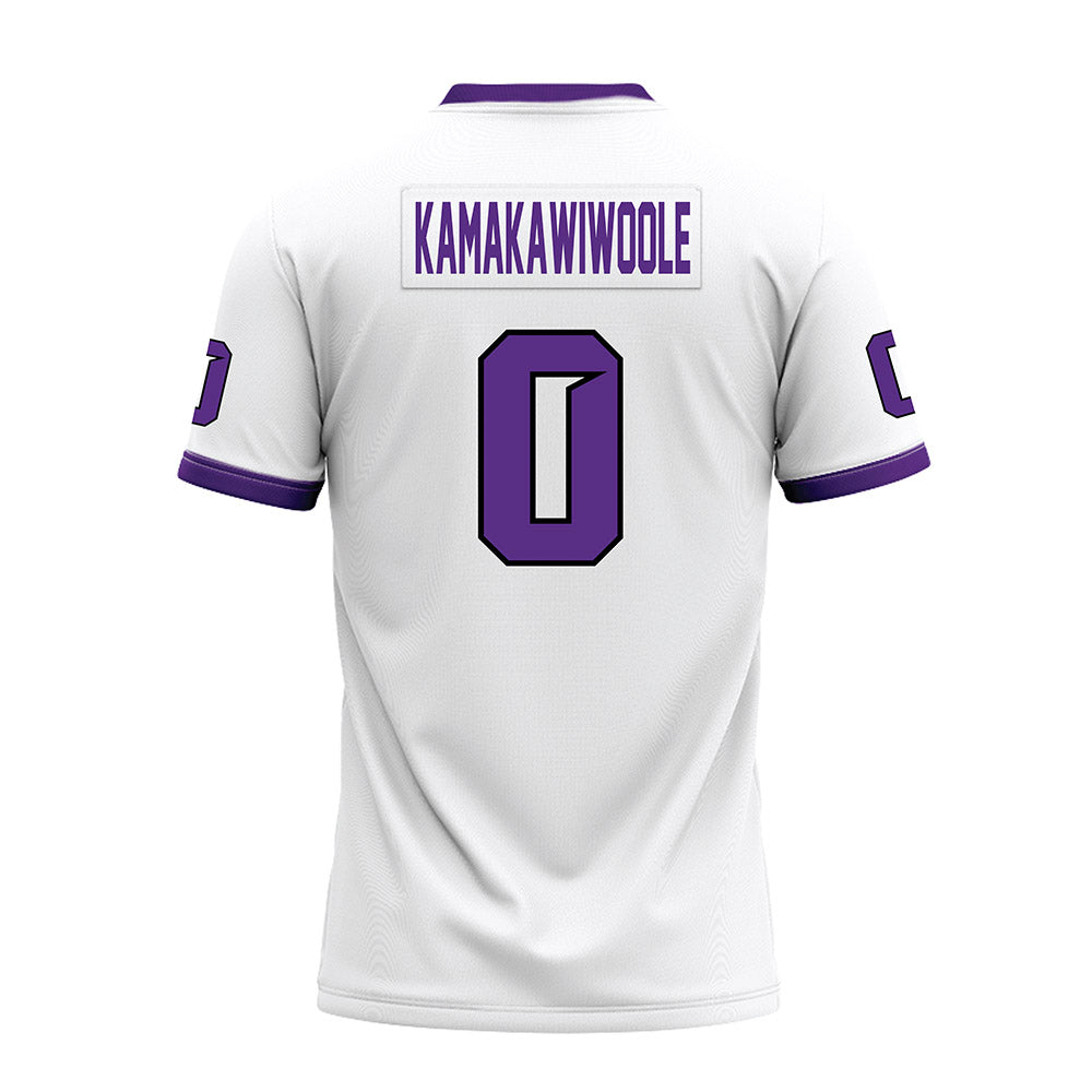 Tarleton State - NCAA Football : Kaunaoa Kamakawiwoole - White Premium Football Jersey-1
