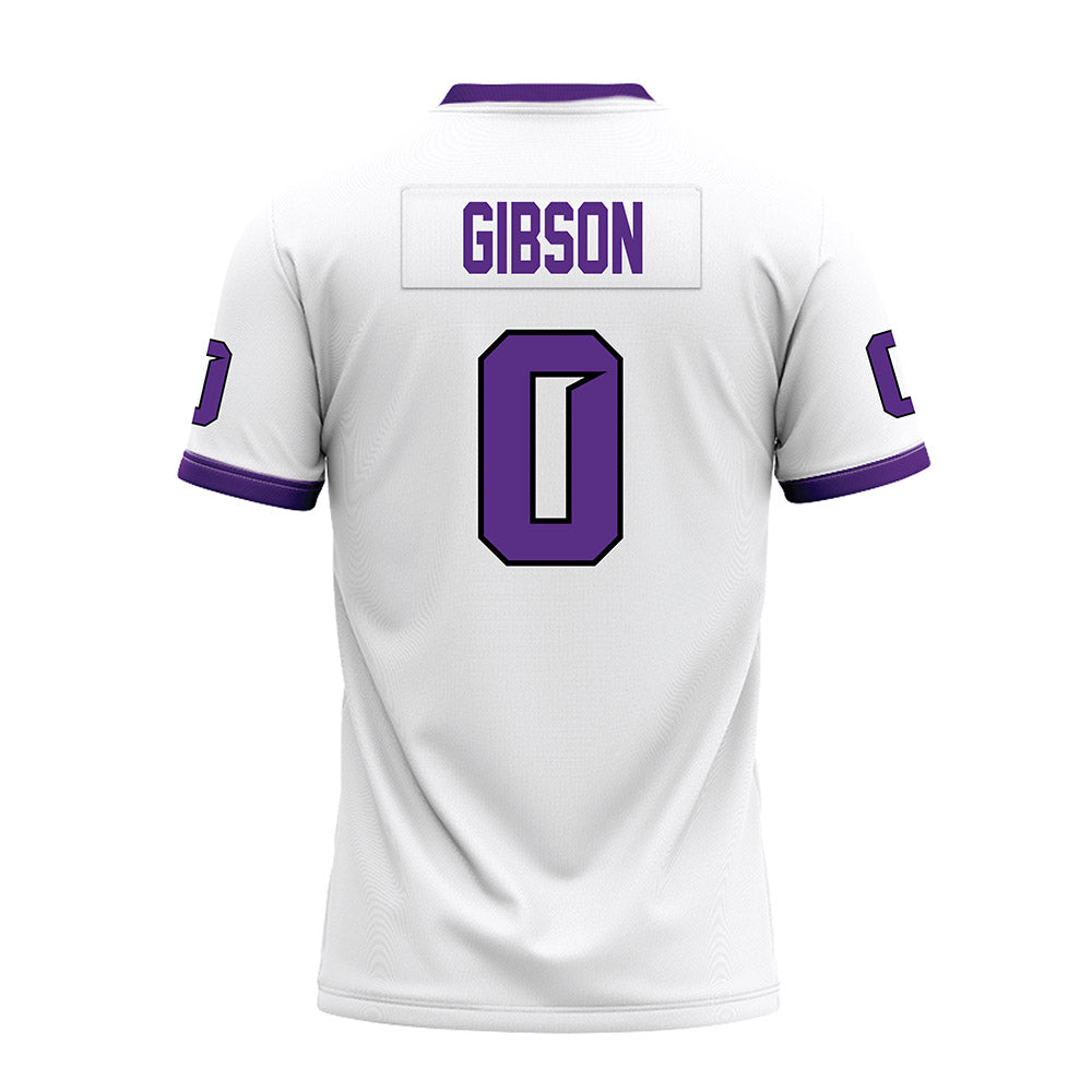 Tarleton State - NCAA Football : Maasai Gibson - White Premium Football Jersey-1