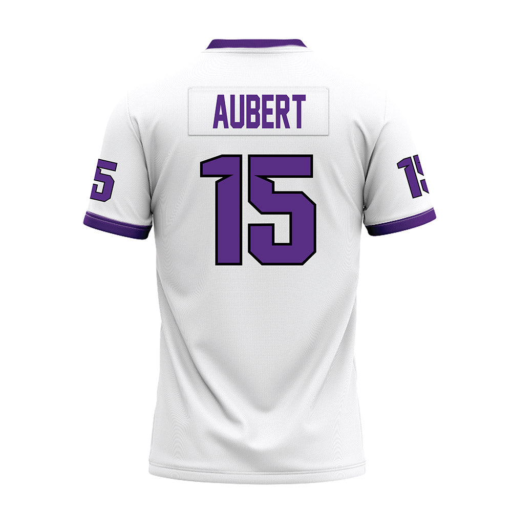 Tarleton State - NCAA Football : Jadan Aubert - White Premium Football Jersey-1