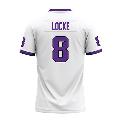 Tarleton State - NCAA Football : Braedyn Locke - White Premium Football Jersey-1