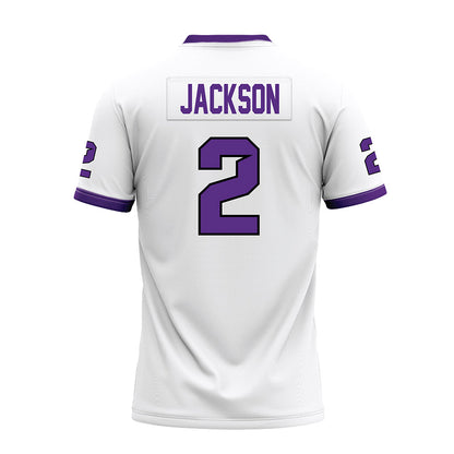 Tarleton State - NCAA Football : Cody Jackson - White Premium Football Jersey