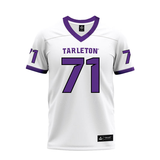 Tarleton State - NCAA Football : Connor Beeman - White Premium Football Jersey