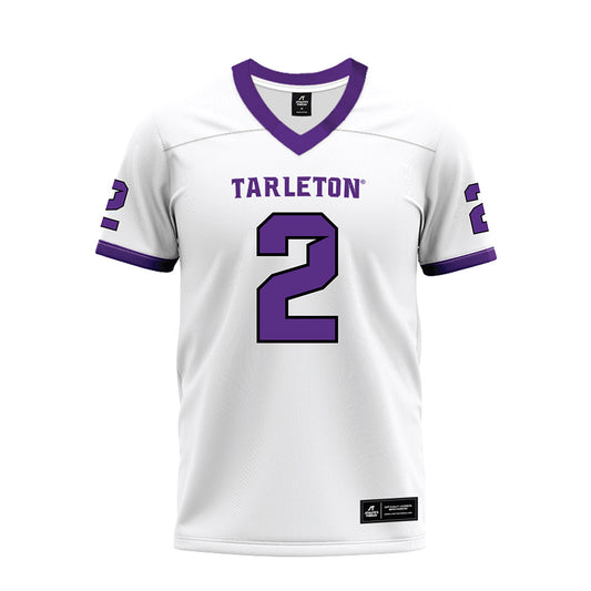 Tarleton State - NCAA Football : Cody Jackson - White Premium Football Jersey