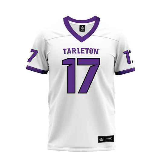 Tarleton State - NCAA Football : Michael Hodge Jr. - White Premium Football Jersey-0