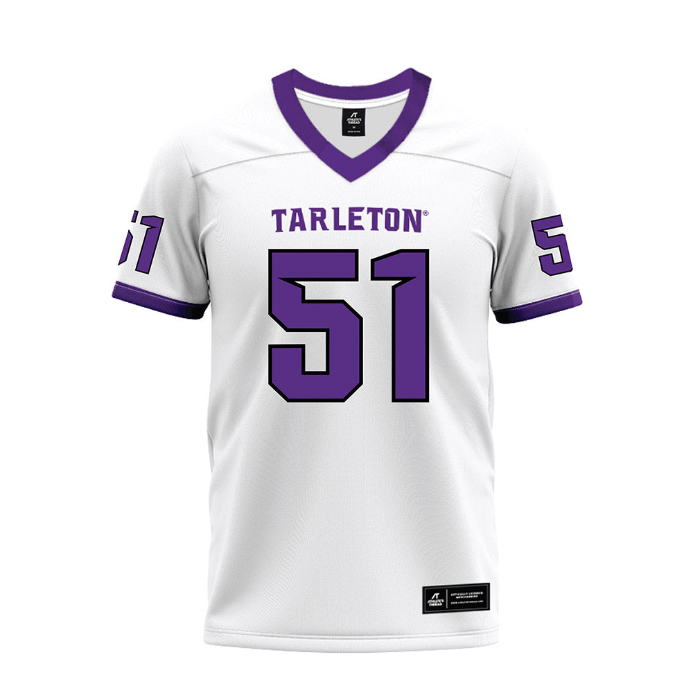 Tarleton State - NCAA Football : Dillon Brooks - White Premium Football Jersey