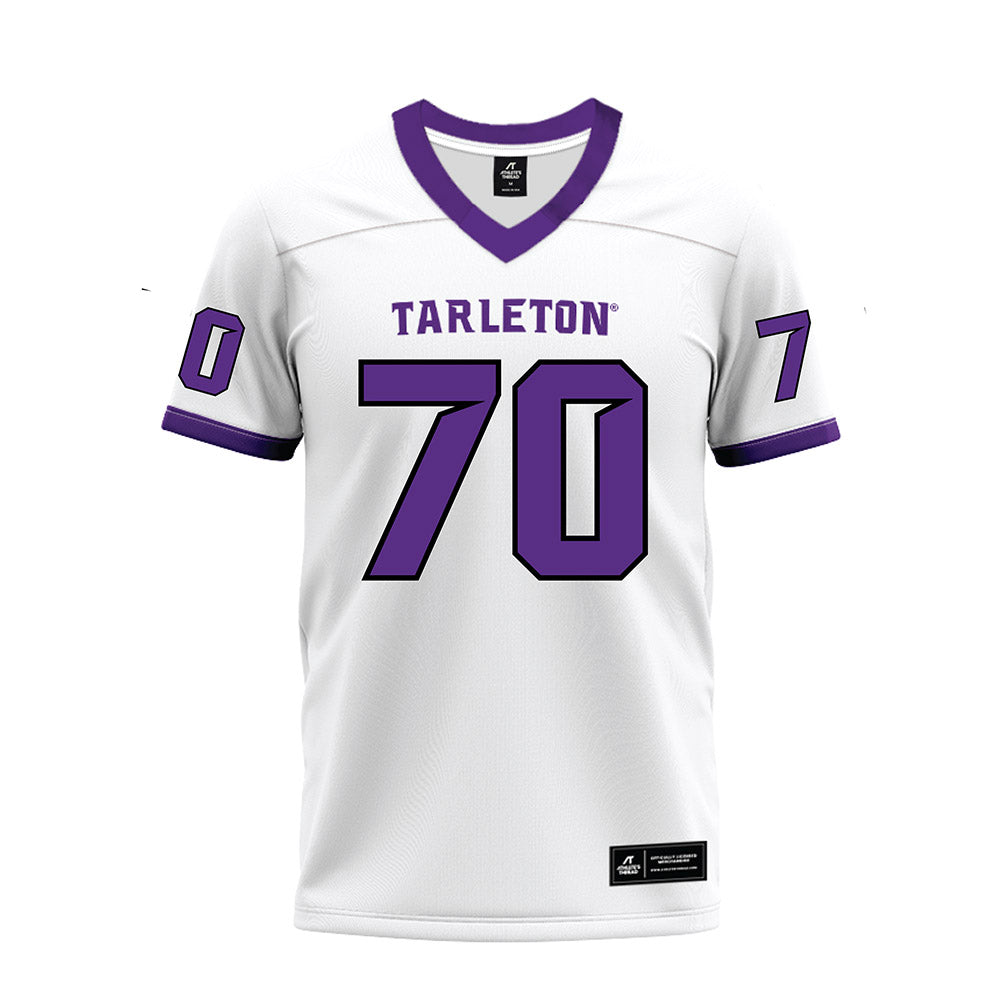 Tarleton State - NCAA Football : Antonio Heath - White Premium Football Jersey-0
