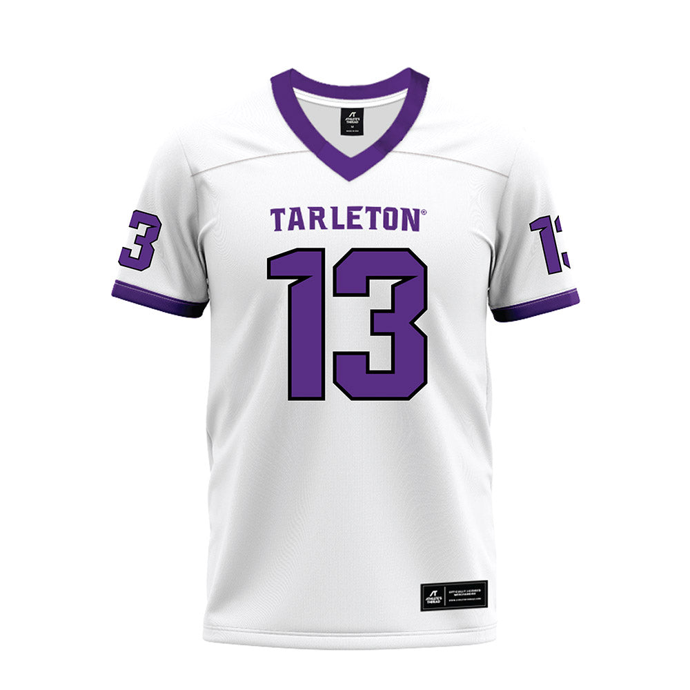 Tarleton State - NCAA Football : Pius Njenge - White Premium Football Jersey-0