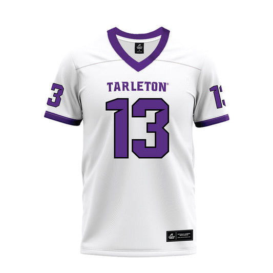 Tarleton State - NCAA Football : Pius Njenge - White Premium Football Jersey-0