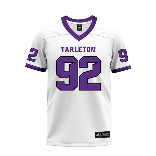 Tarleton State - NCAA Football : Tramaine Chism - White Premium Football Jersey