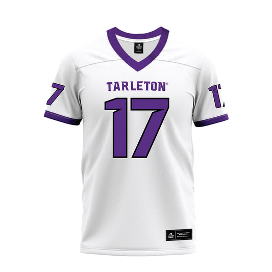Tarleton State - NCAA Football : Kaleb Brown - White Premium Football Jersey-0